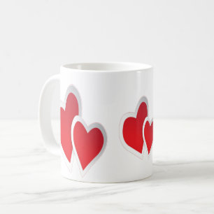 Mug L'art des Coeurs Rouges