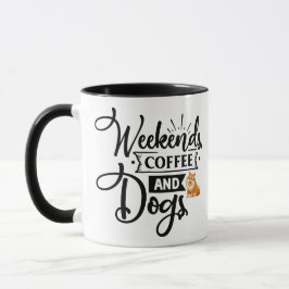 Mug L'art du chien positif | Devis motivationnel