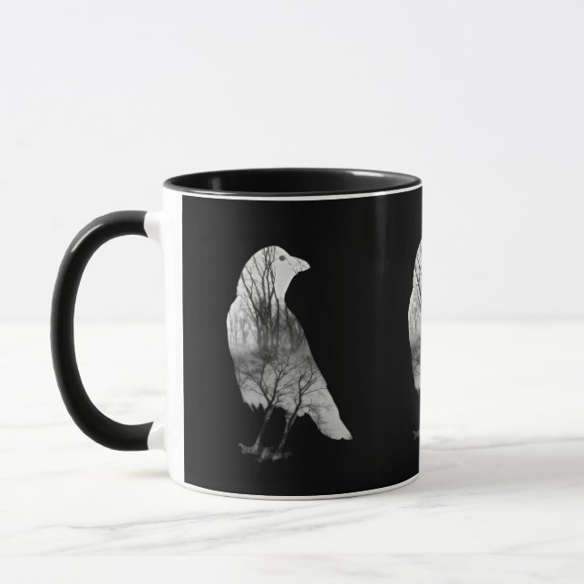 Mug L'art du corbeau Abstrait (Gauche)
