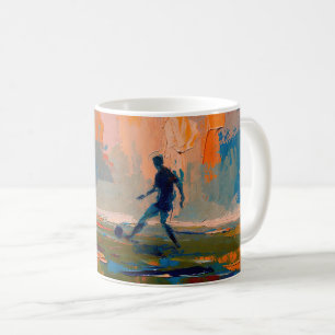 Mug "L'art du football" (Style 1) Peinture à l'huile