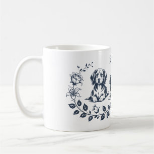 Mug L'art floral Beagle – Amoureux élégant du chien