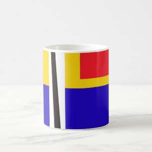 Mug L'art inspiré par l'artiste Abstrait Piet Mondria
