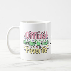 Mug L'art pastel préféré de la belle-mère officielle