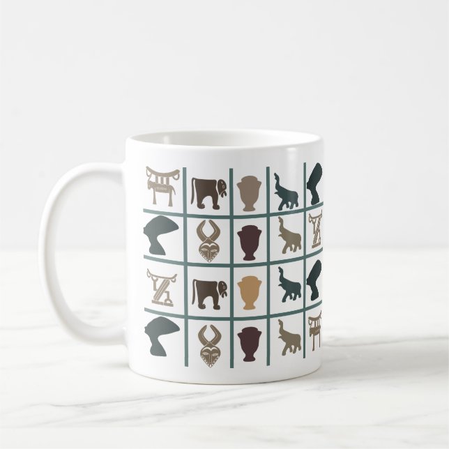Mug L'art tribal abstrait africain (Gauche)