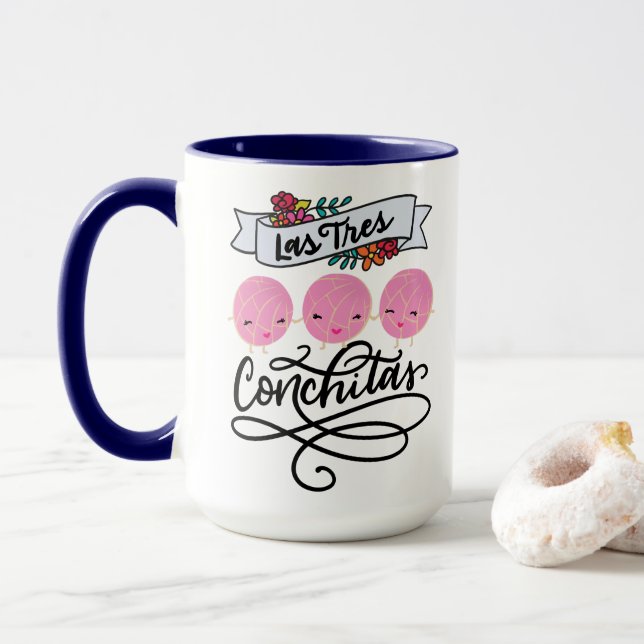 Mug Las Tres Conchitas, Pan Dulce (Avec donut)