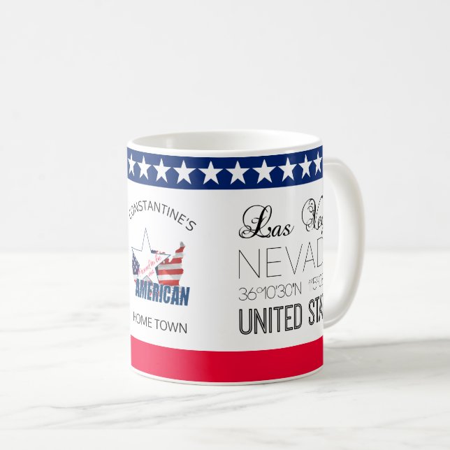 Mug Las Vegas, Nevada, États-Unis élégant (Devant droit)