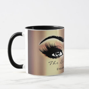 Mug Lashes Extension Maquillage Studio Peach Sepia Gol