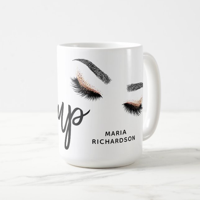 Mug Lashes rose Gold (Devant droit)