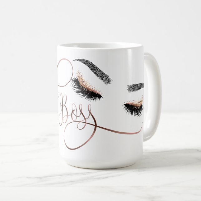 Mug Lashes rose Gold (Devant droit)