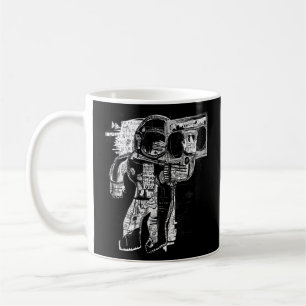 Mug L'Astronaute Abstrait Écouter L'Illustration Musiq