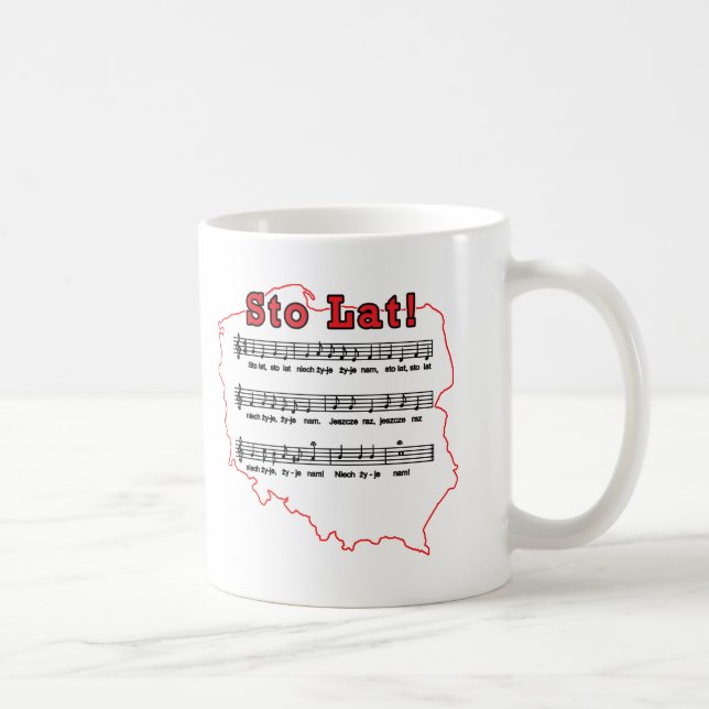 Mug Lat de Sto ! Carte polonaise de chanson (Droite)