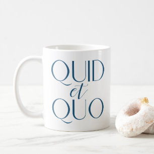 Mug Latin Quid et Quo Classic Education