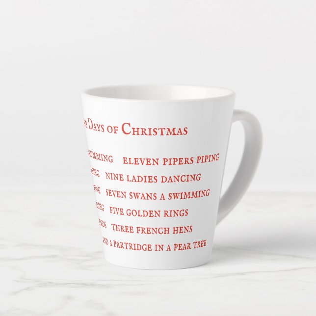 Mug Latte 12 JOURS PAROLES (Angle droit)