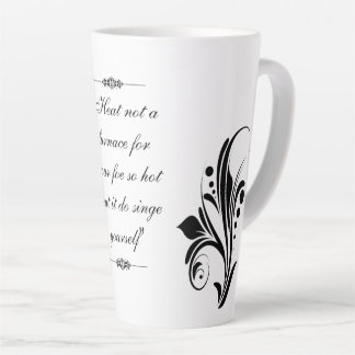 Mug Latte Avec Belle Conception