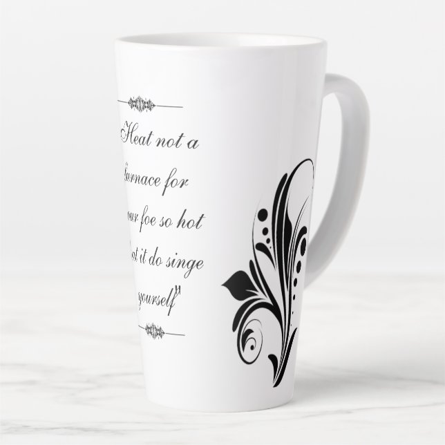 Mug Latte Avec Belle Conception (Angle droit)