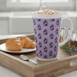 Mug Latte Bouquet de Violettes Milchtasse