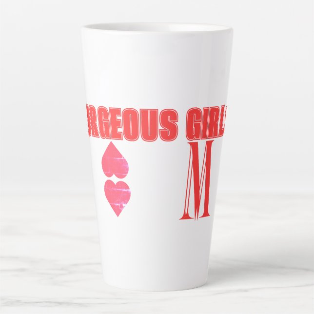 Mug latte féminin (Devant)