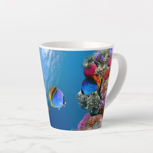 Mug latte sous-marine (Angle droit)