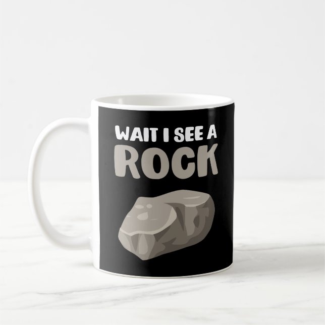 Mug L'attente I voient une géologie de roche (Gauche)