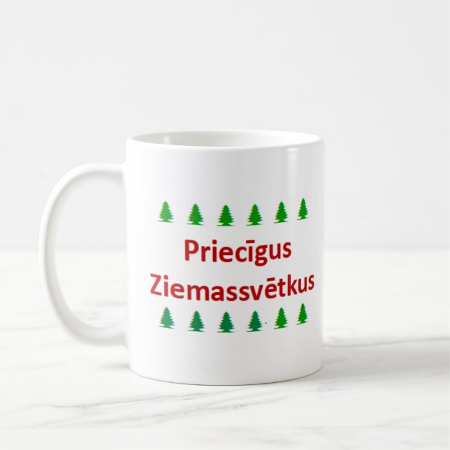 Mug latvian priecigus ziemassvetkus (Gauche)