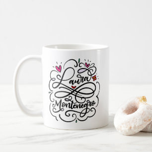 Mug Laura Montenegro, Lettre main