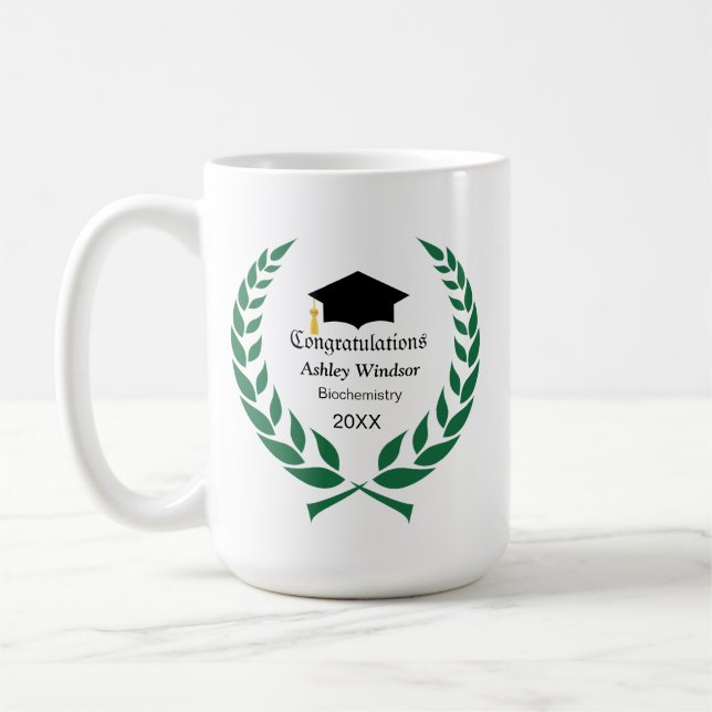 Mug Laurel Félicitations Diplôme (Gauche)