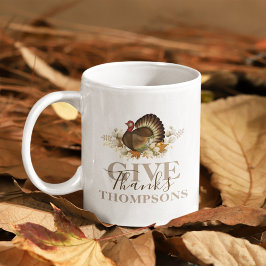 Mug L'automne Thankesgiving Remerciements