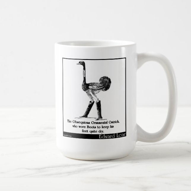 Mug L'autruche ornementale obséquieuse (Droite)