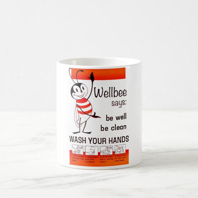 Mug LAVAGE de CDC de Wellbee VOTRE affiche de (Centre)