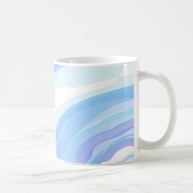 Mug Lavage pastel de vagues (Droite)