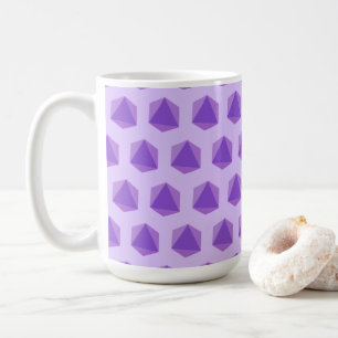 Mug Lavande de dés graphique