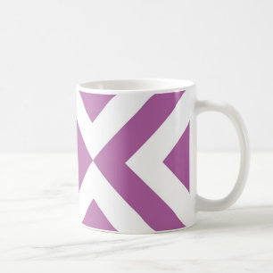 Mug Lavande et chevrons blancs