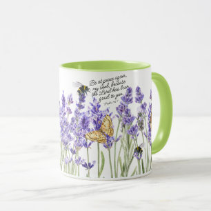 Mug Lavande et Écriture