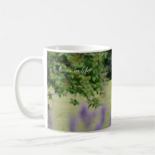 Mug Lavande et voilier en bois ancien