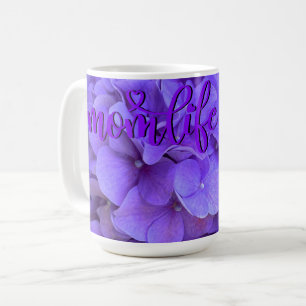Mug Lavande lilas violet Hydrangeas violet Fleurs