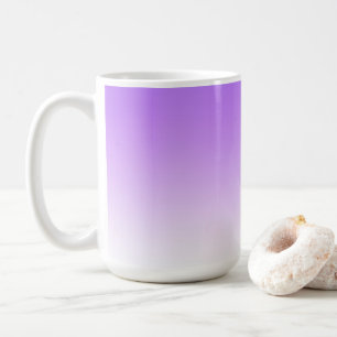 Mug Lavande vers Motif de dégradé Ombre blanc
