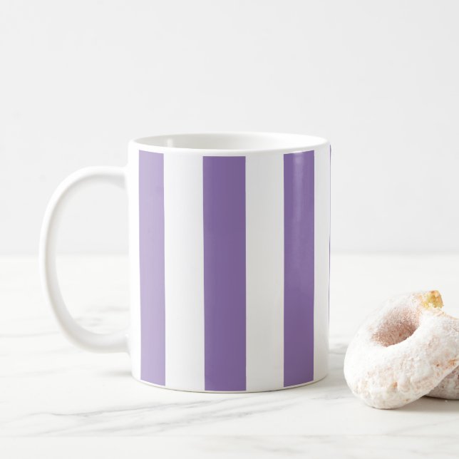 Mug Lavande Verticale Épaisse (Avec donut)