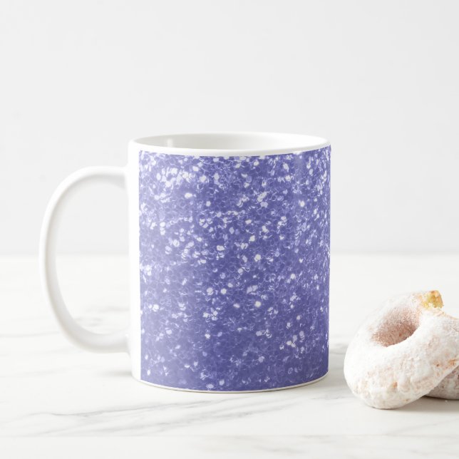 Mug Lavande violet pétille parties scintillant bling (Avec donut)