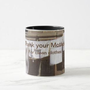 Mug Lave-linge. Merci à votre mère pour les vêtements