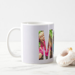 Mug Lavender MOM Fête des mères Collage photo