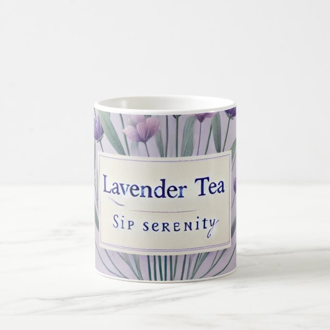 Mug Lavender Tea IA art (Centre)