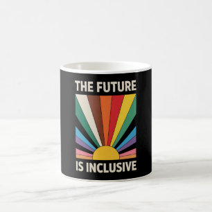 Mug L'Avenir Est Inclusif LGBTQ Fierté Allié Arc-en-ci