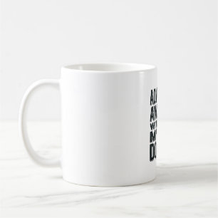 Mug L'aventure attend avec mon chien design de randonn