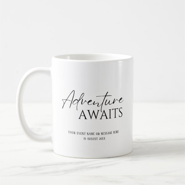 Mug L'aventure attend, sur mesure (Gauche)