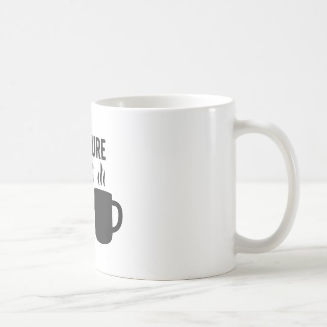 Mug L'aventure commence après le café - Café extérieur (Droite)