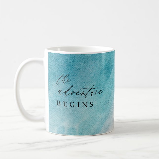 Mug L'Aventure Commence Les Favoris De Mariage Plage (Gauche)