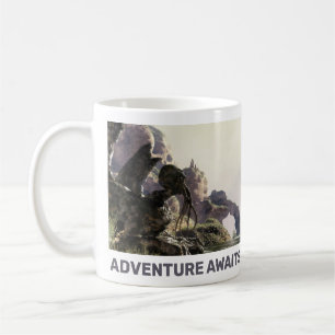 Mug L'aventure vous attend. Paysage fantastique