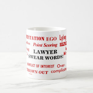 Mug L'avocat jure des mots désagréablement drôle Peeve