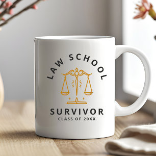 Mug Law School Survivor Funny Graduate