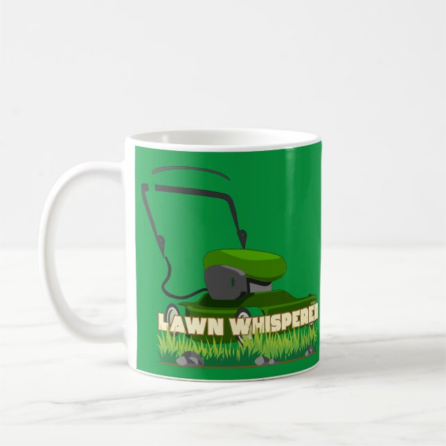 Mug LAWN WHISPERER drôle de jardinage cadeau (Gauche)